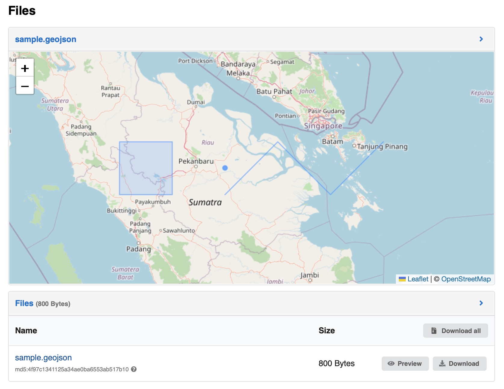 GeoJSON previewer